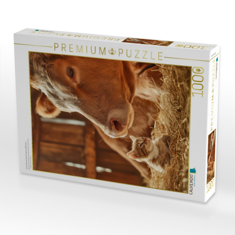 Große Beschützerin, kleines Kätzchen