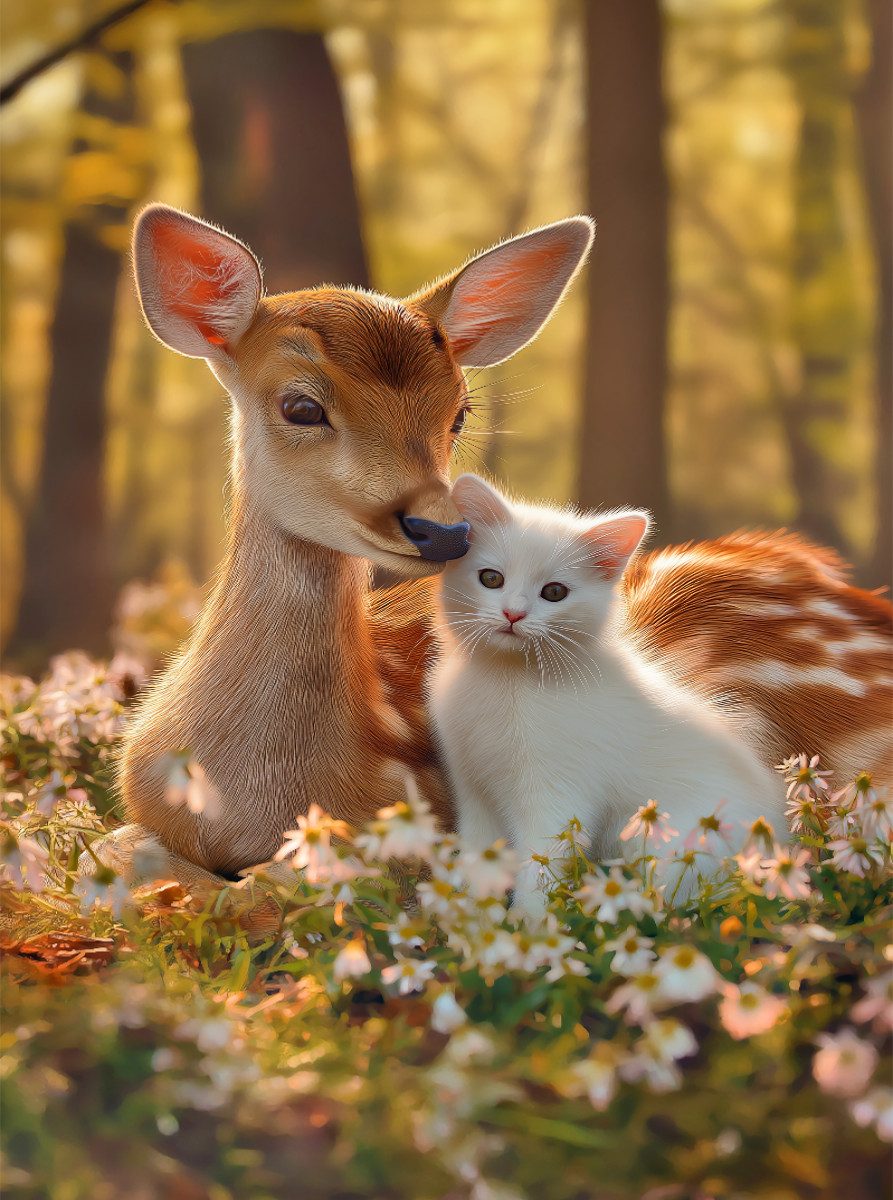 Zwei neugierige Waldfreunde