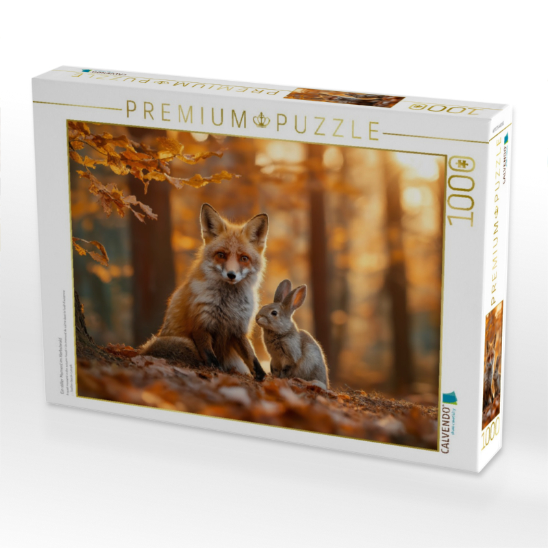 Ein stiller Moment im Herbstwald