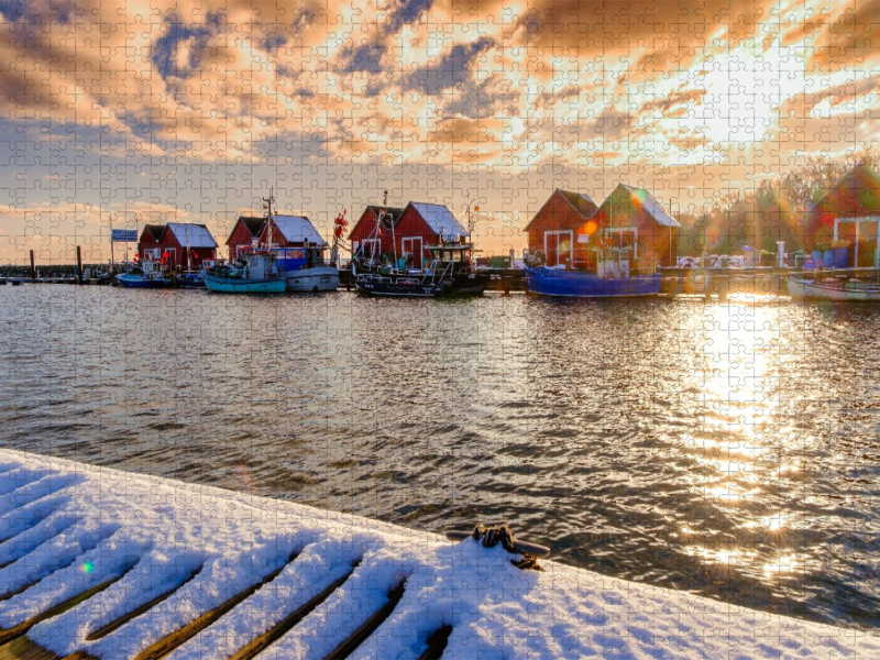 Weiße Wiek im Winter