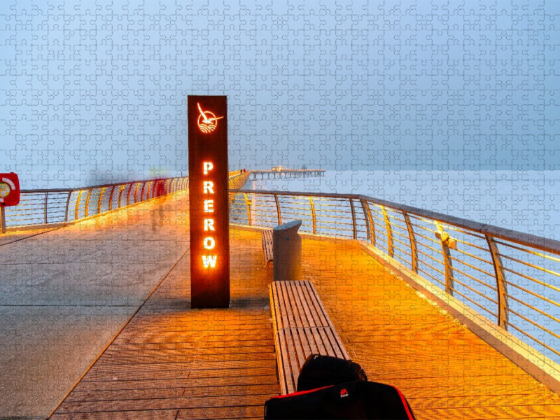 Ostseebad Prerow, winterliche Seebrücke