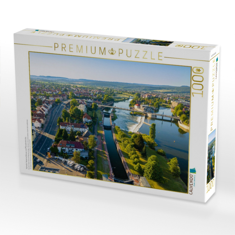 Hameln, Weserschleuse und Münsterbrücke