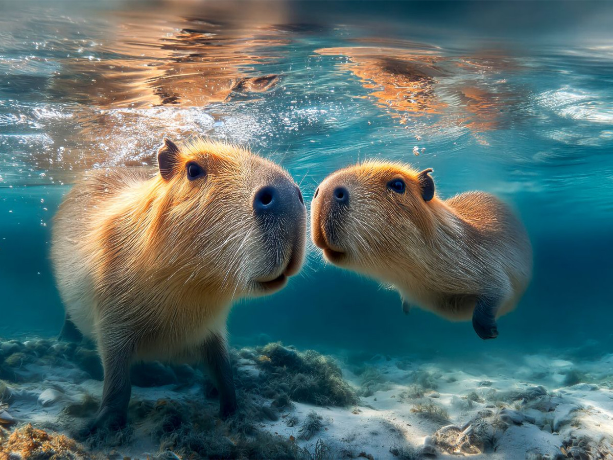 Unter Wasser ist es auch ganz schön