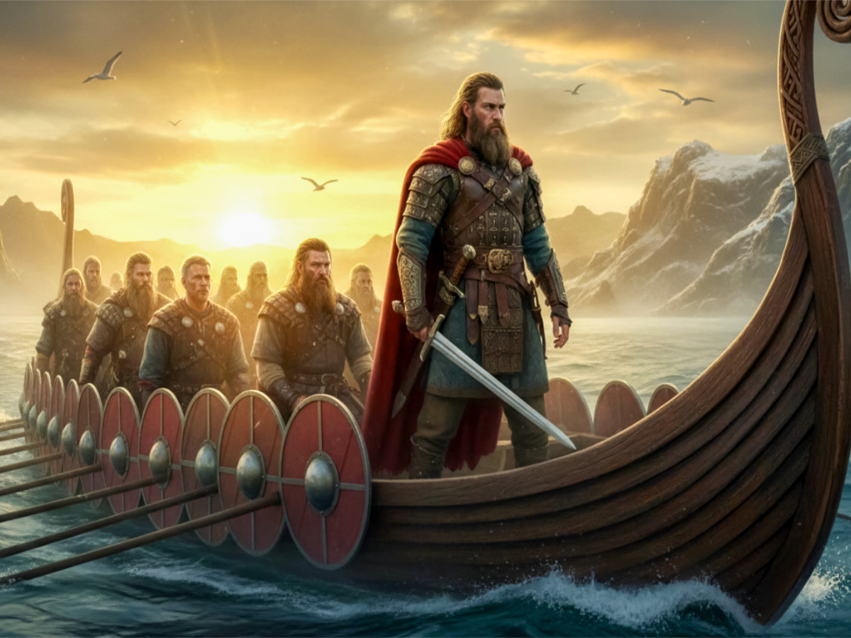 Beowulf erreicht Dänemark mit seinen Kriegern