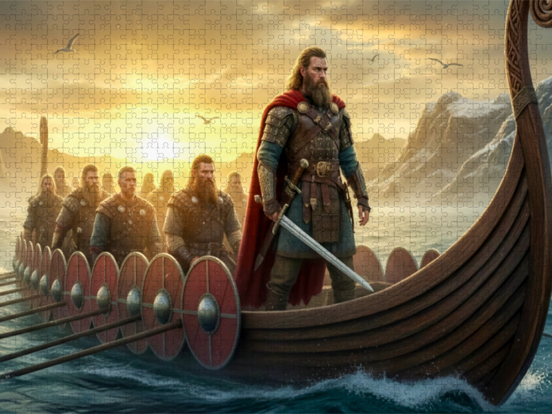 Beowulf erreicht Dänemark mit seinen Kriegern