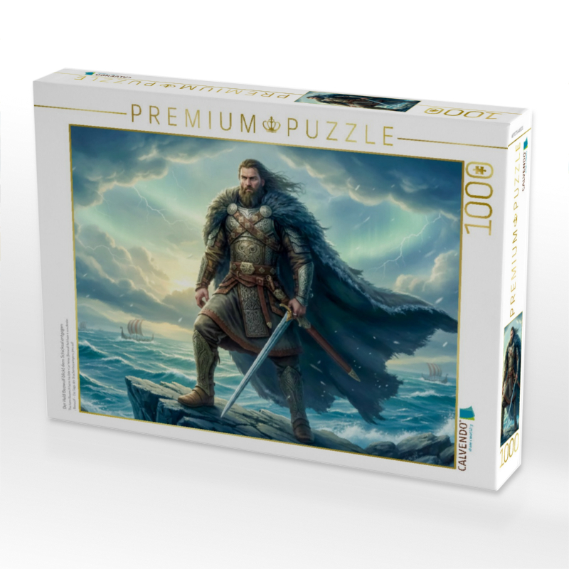 Der Held Beowulf blickt dem Schicksal entgegen