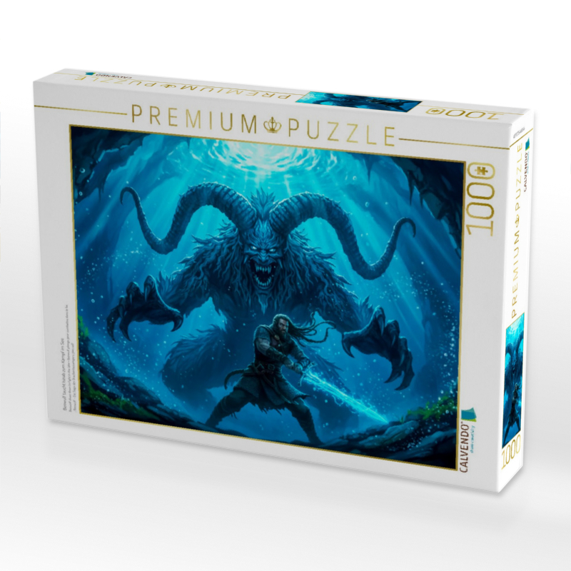 Beowulf taucht hinab zum Kampf im See