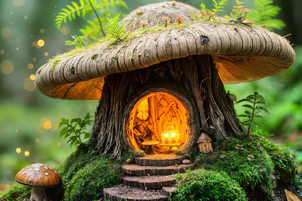 Das geheime Haus im Pilz - Feenhäuschen