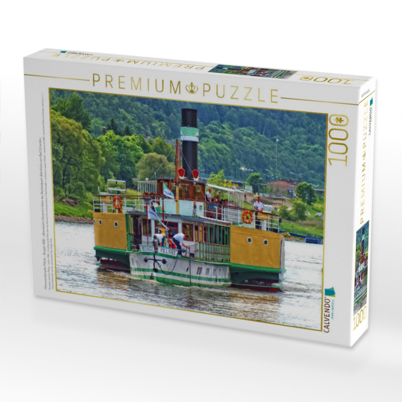 Personendampfer Pillnitz - Baujahr 1886 - elbaufwärts fahrend in Höhe des Nationalpark-Bahnhofes von Bad Schandau