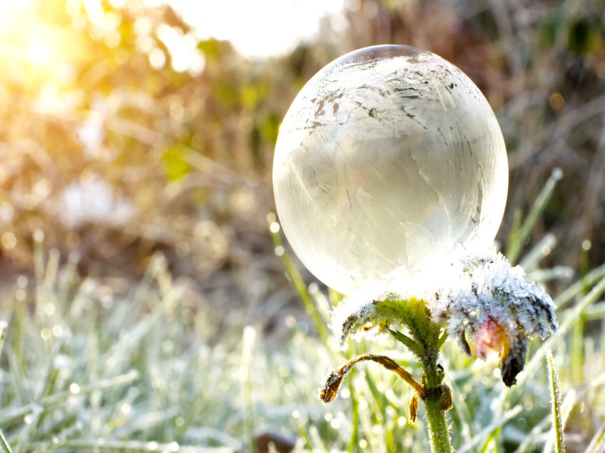 Ein Motiv aus dem Kalender Frostige Seifenblasen