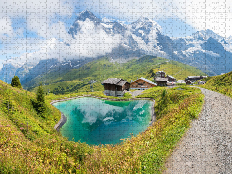 Kleine Scheidegg, Berner Oberland Schweiz. Zitat: John Henry Newman, 1801 - 1890
