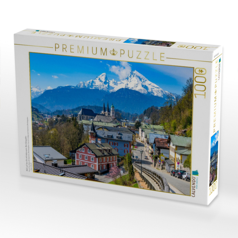 Blick auf den Ort mit Watzmann, Berchtesgaden