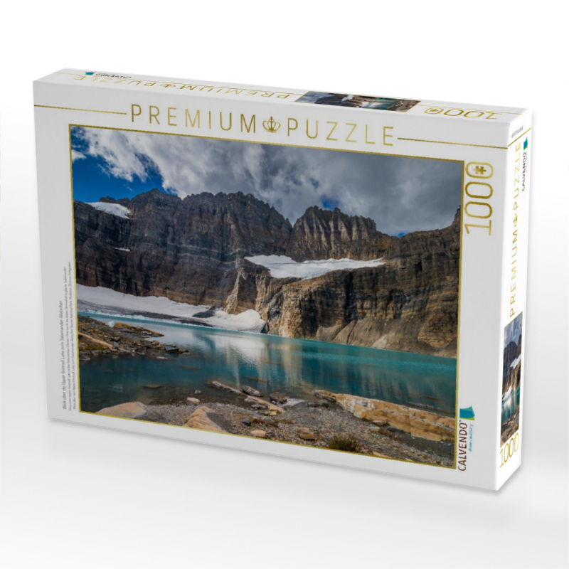 Blick über de Upper Grinnell Lake zum Salamander-Gletscher