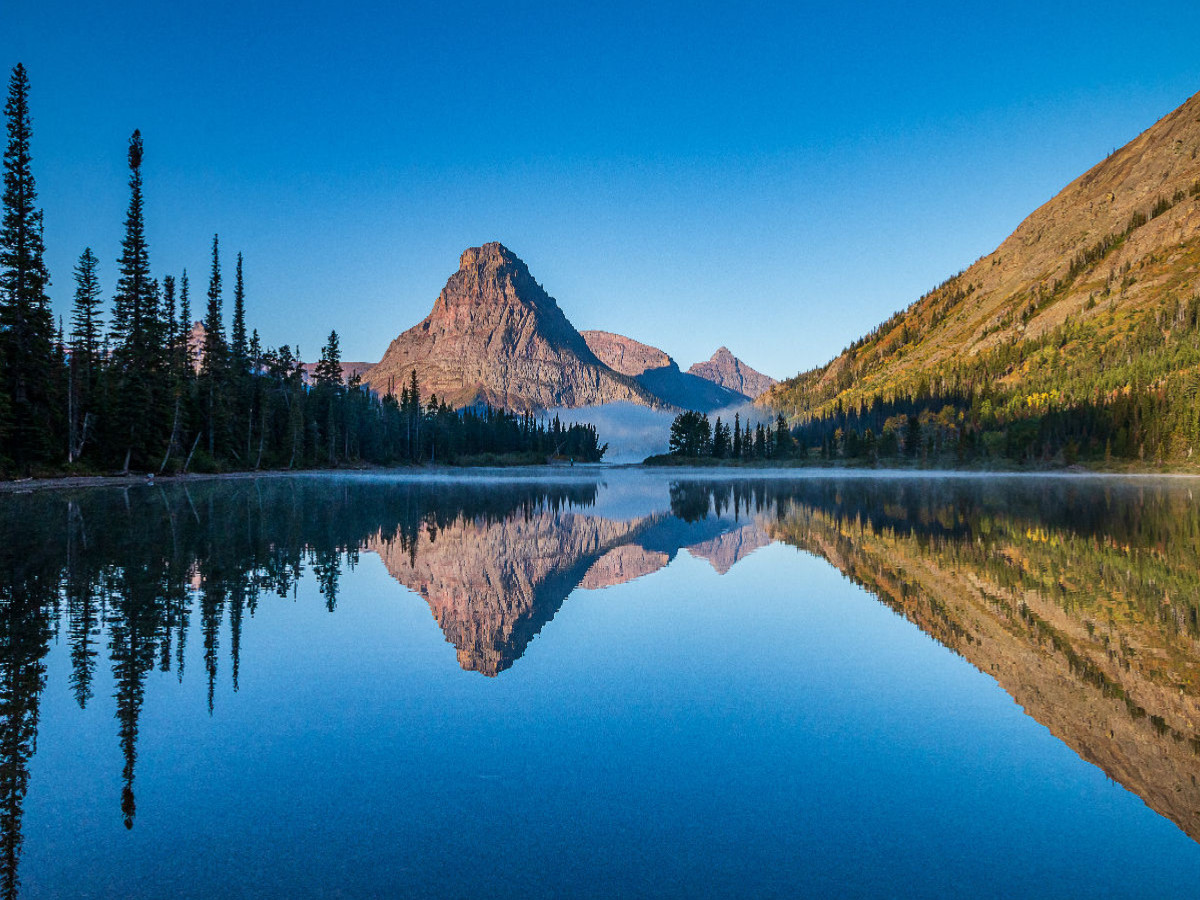 Two Medicine Lake mit Sinopah Mountain