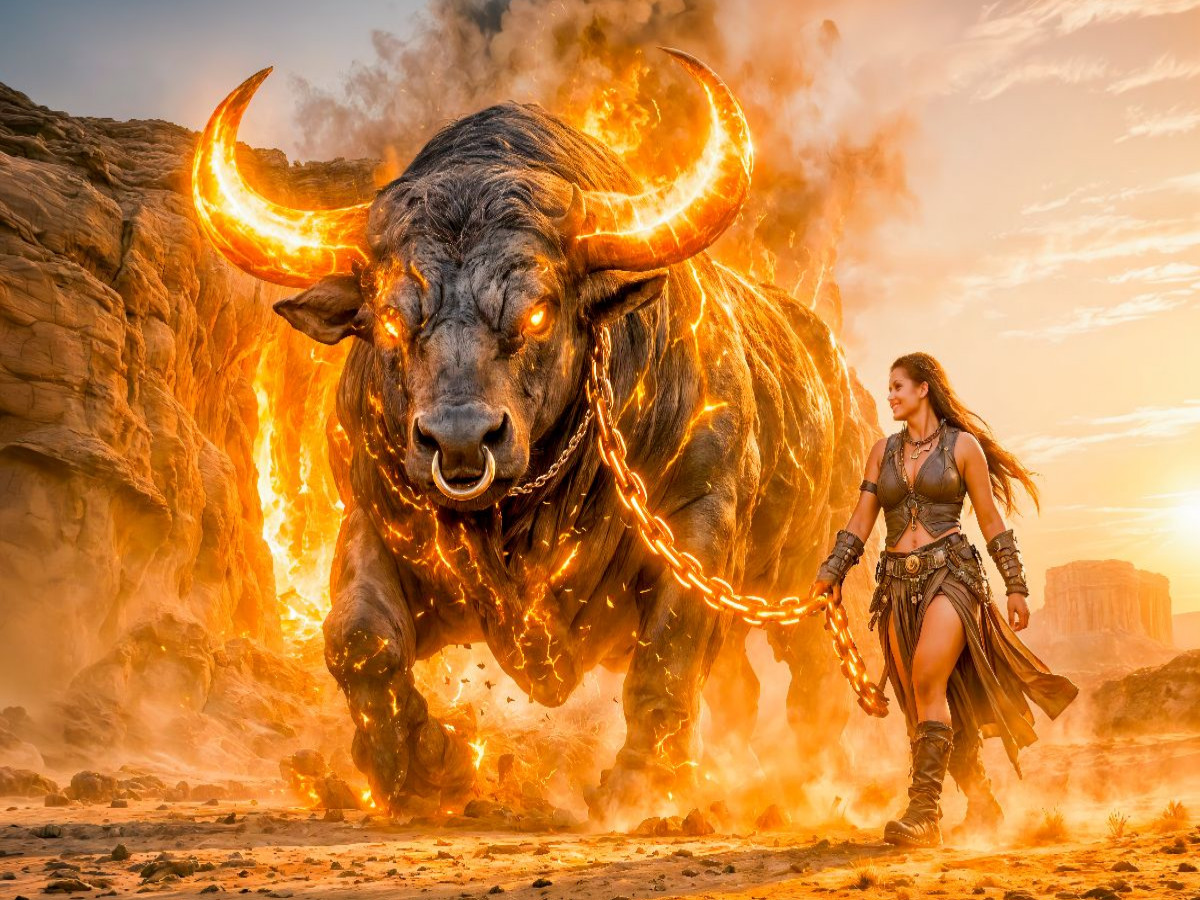 Stier - Feuriger Erdkrieger im Sturm der Elemente