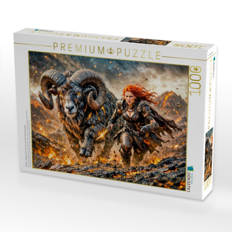 Widder - Kriegerin der Flammen mit dem Tierkreiszeichen