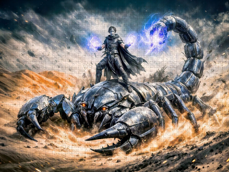 Skorpion - Wächter der Nacht mit blauer Energie