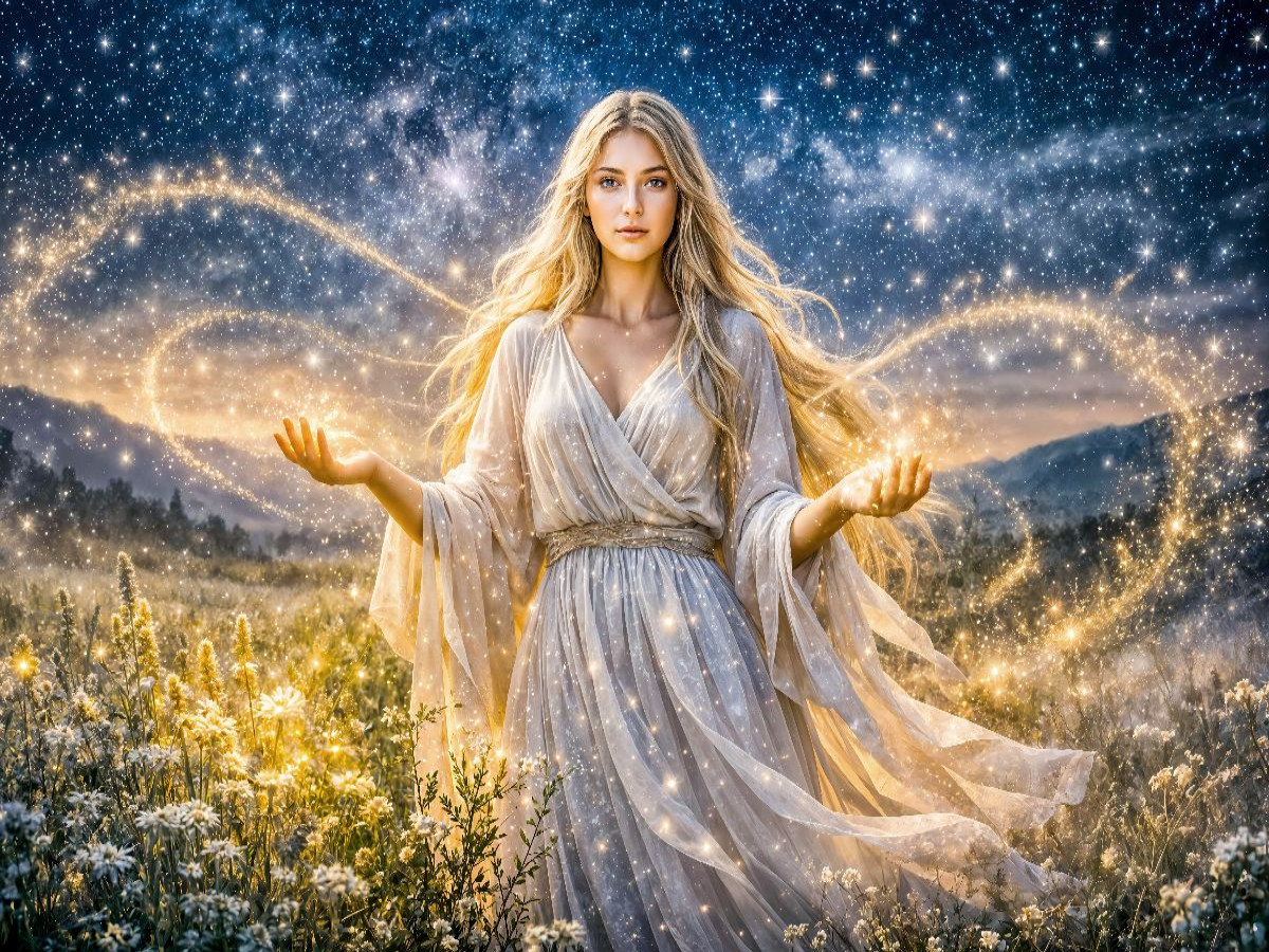 Jungfrau - Göttliche Lichtträgerin unter den Sternen