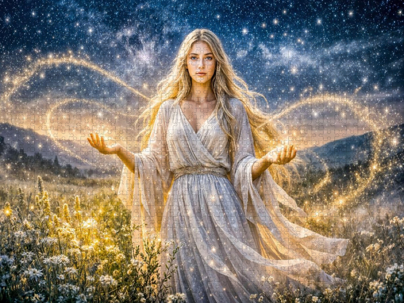 Jungfrau - Göttliche Lichtträgerin unter den Sternen