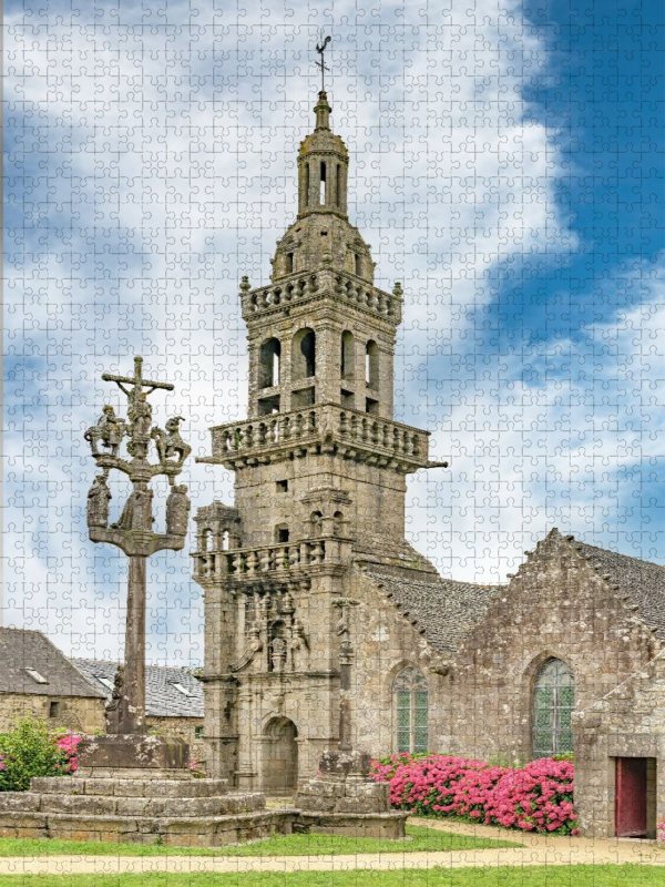 Église Sainte Marie du Menez-Hom. Ein Motiv aus dem Kalender Credo de Bretagne