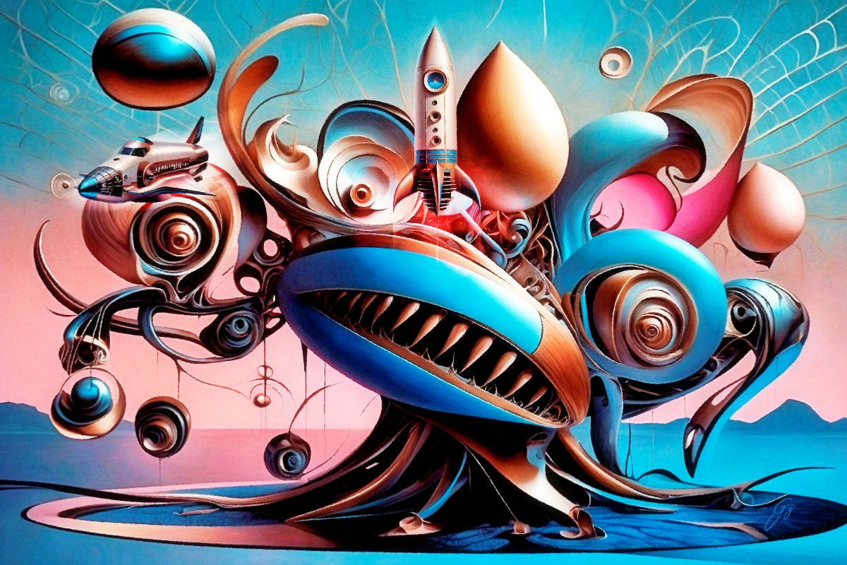 Erstaunlicher Weltraumbahnhof