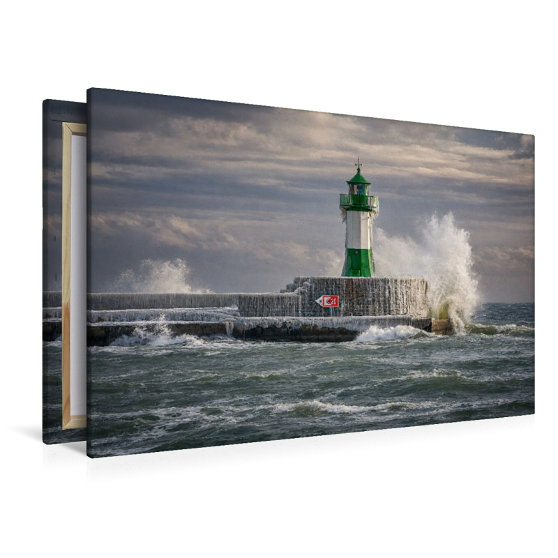 Leuchtturm im Sturm – standhaftes Licht inmitten von Wind und wilder See