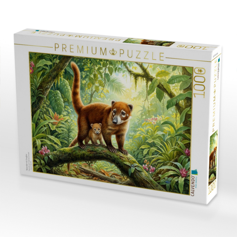 Nasenbär mit Jungtier