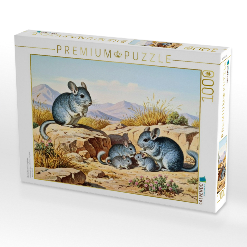 Chinchillas mit Jungtieren