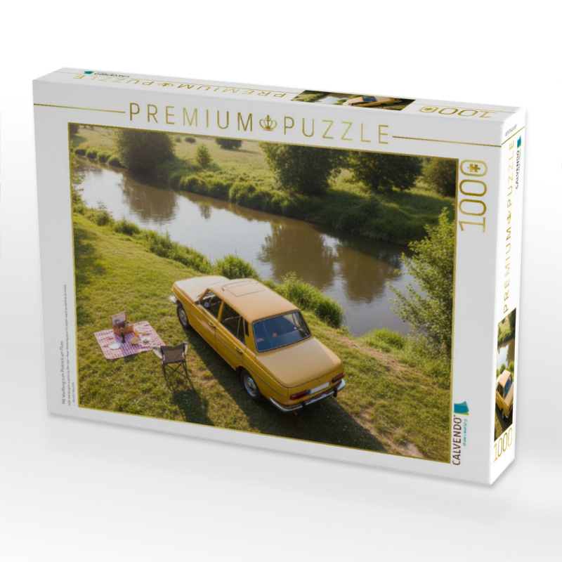 Mit Wartburg zum Picknick am Fluss