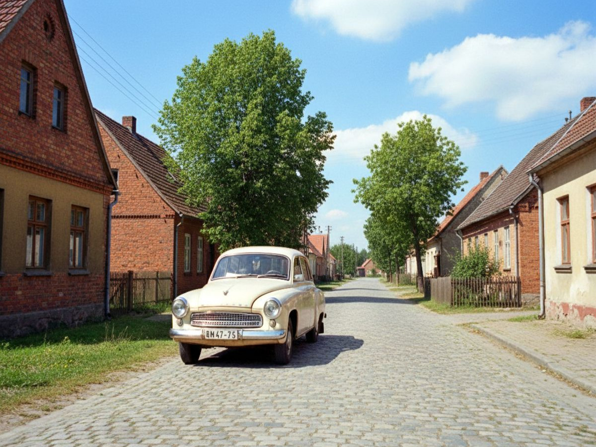 Wartburg in Brandenburg in der DDR