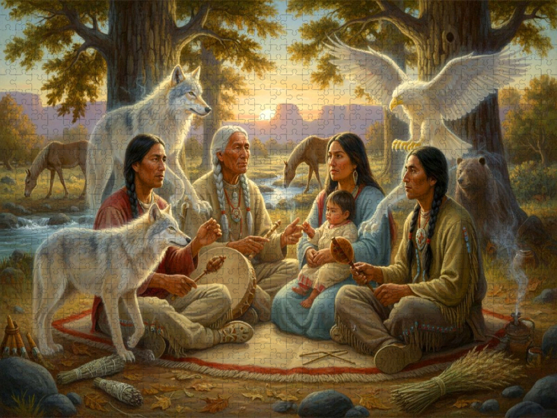 Krafttiere für den neuen Erdenbürger - Spiritualität der Indianer