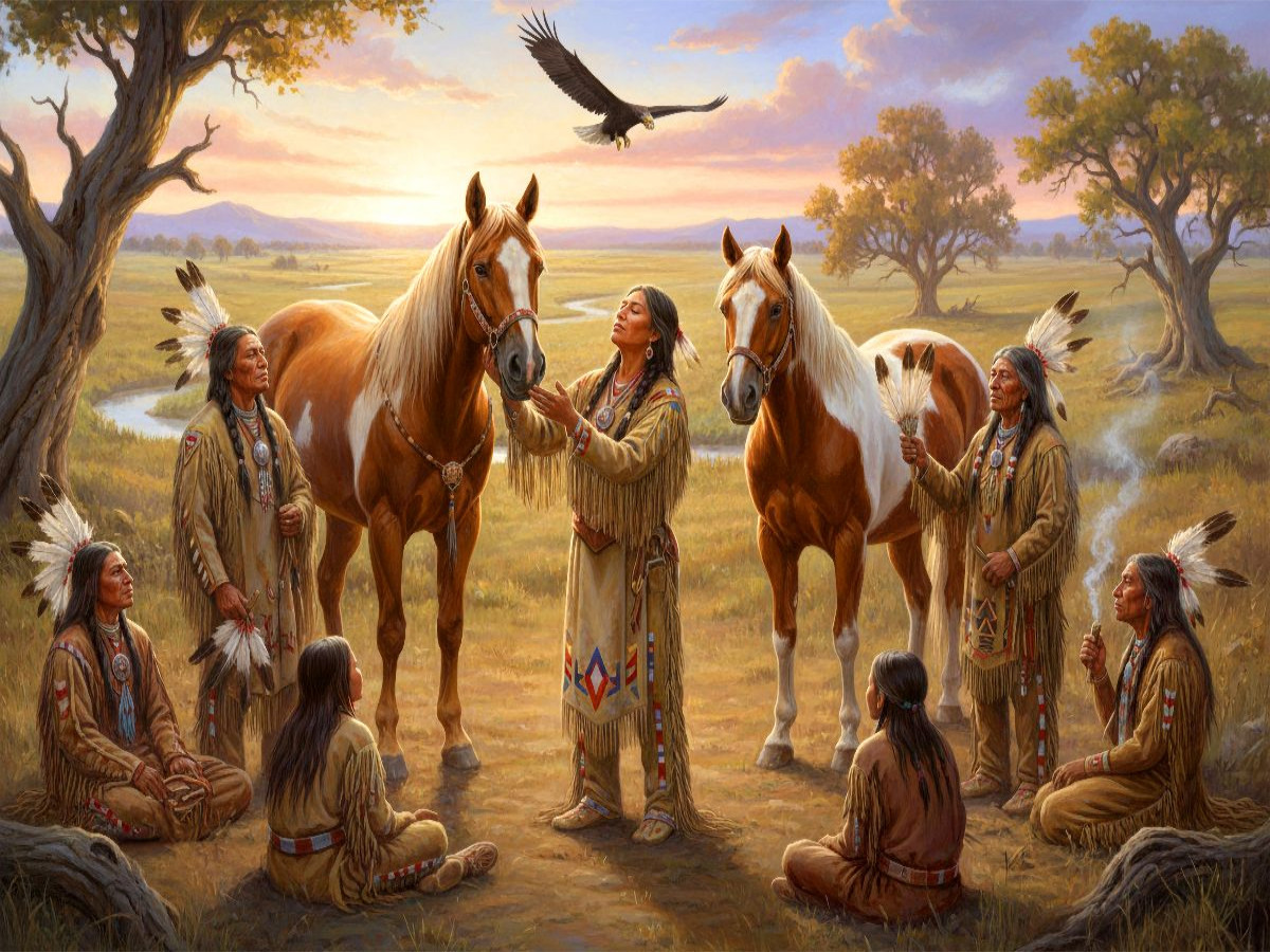 Unsere Pferdefreunde - Spiritualität der Indianer