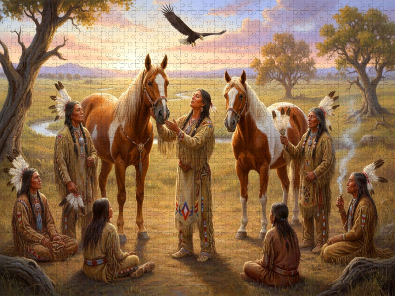 Unsere Pferdefreunde - Spiritualität der Indianer