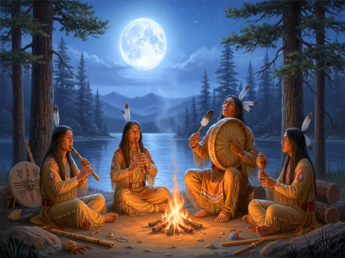 Trommeln in der Nacht - Spiritualität der Indianer