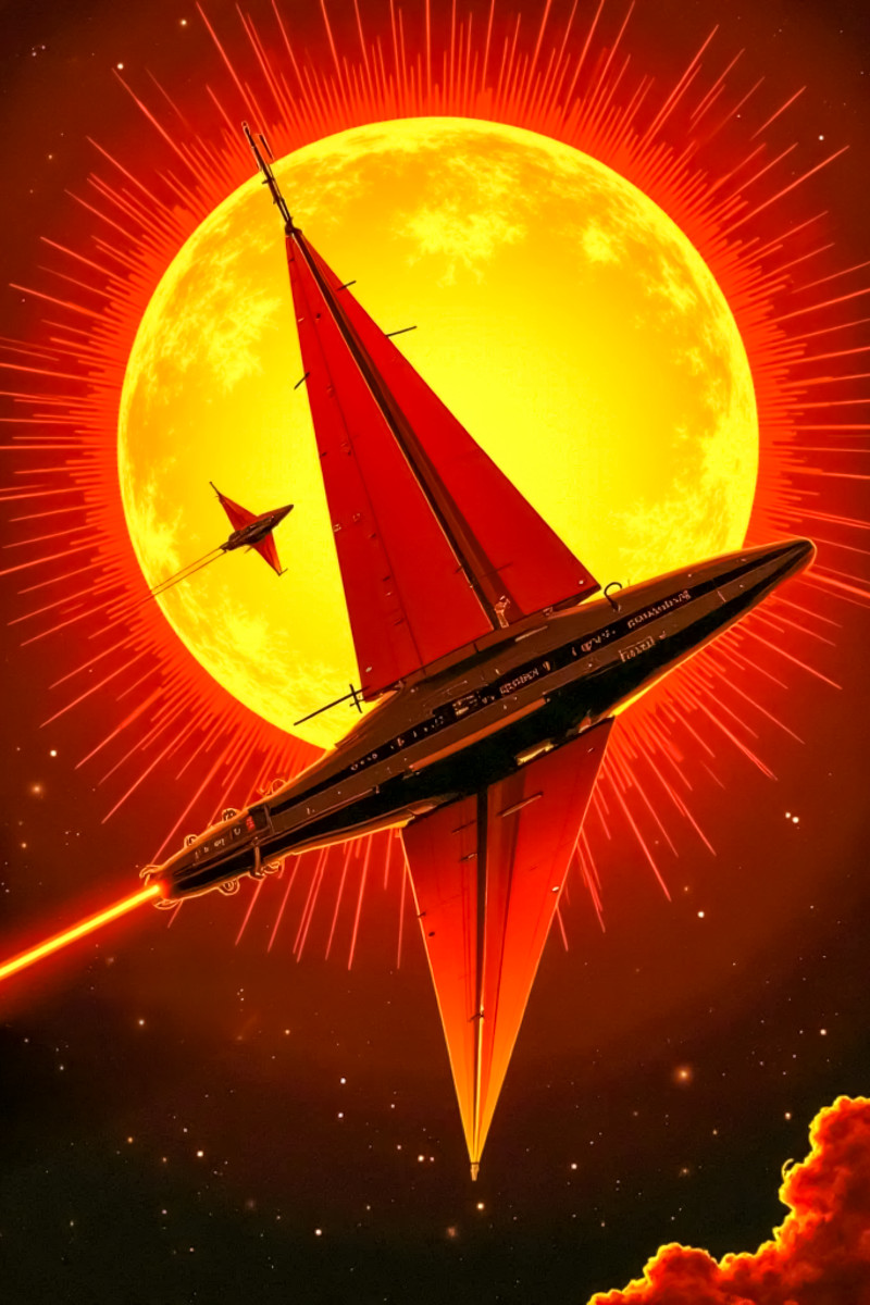 Segel im Licht ferner Sonnen