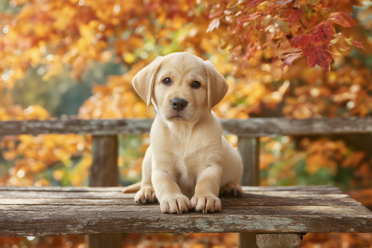 Einfach sein, einfach glücklich, wie ein Labrador