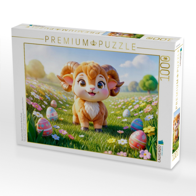 Sternzeichen Widder Ostereier Blumen Puzzle