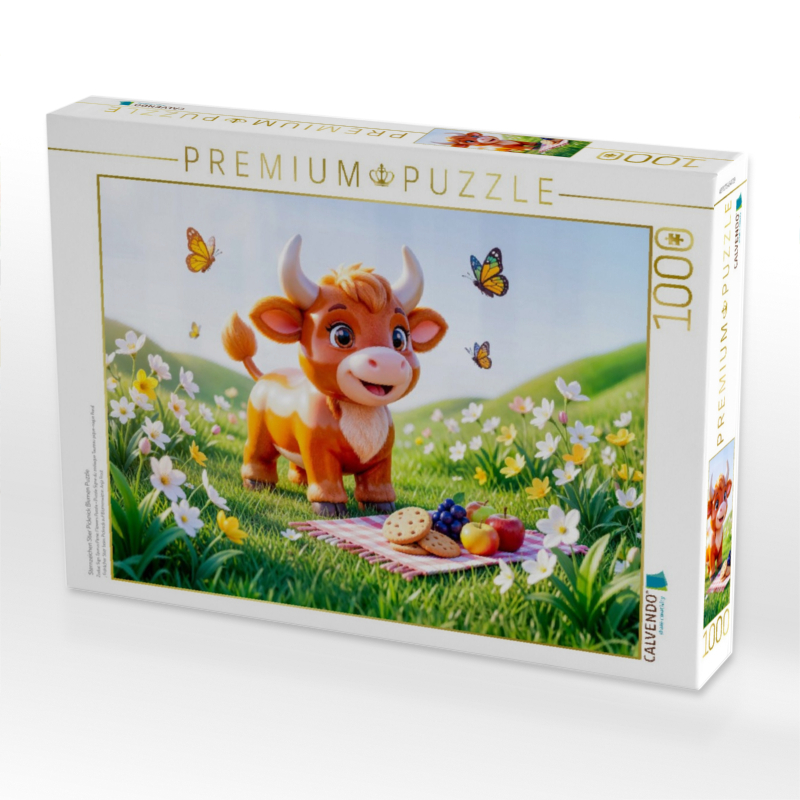 Sternzeichen Stier Picknick Blumen Puzzle