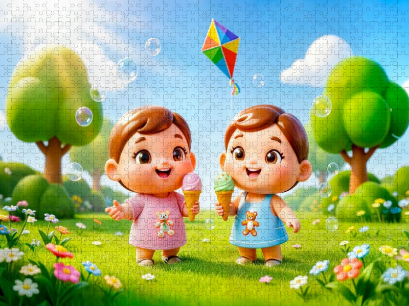 Sternzeichen Zwillinge Eis Drachen Puzzle