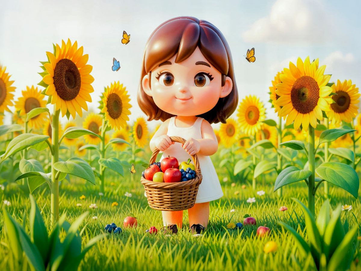 Sternzeichen Jungfrau Sonnenblumen Obst Puzzle