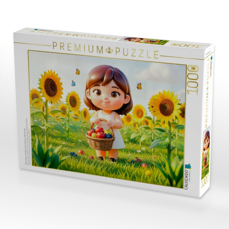 Sternzeichen Jungfrau Sonnenblumen Obst Puzzle