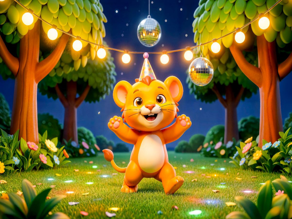 Sternzeichen Löwe Sommernacht Party Puzzle