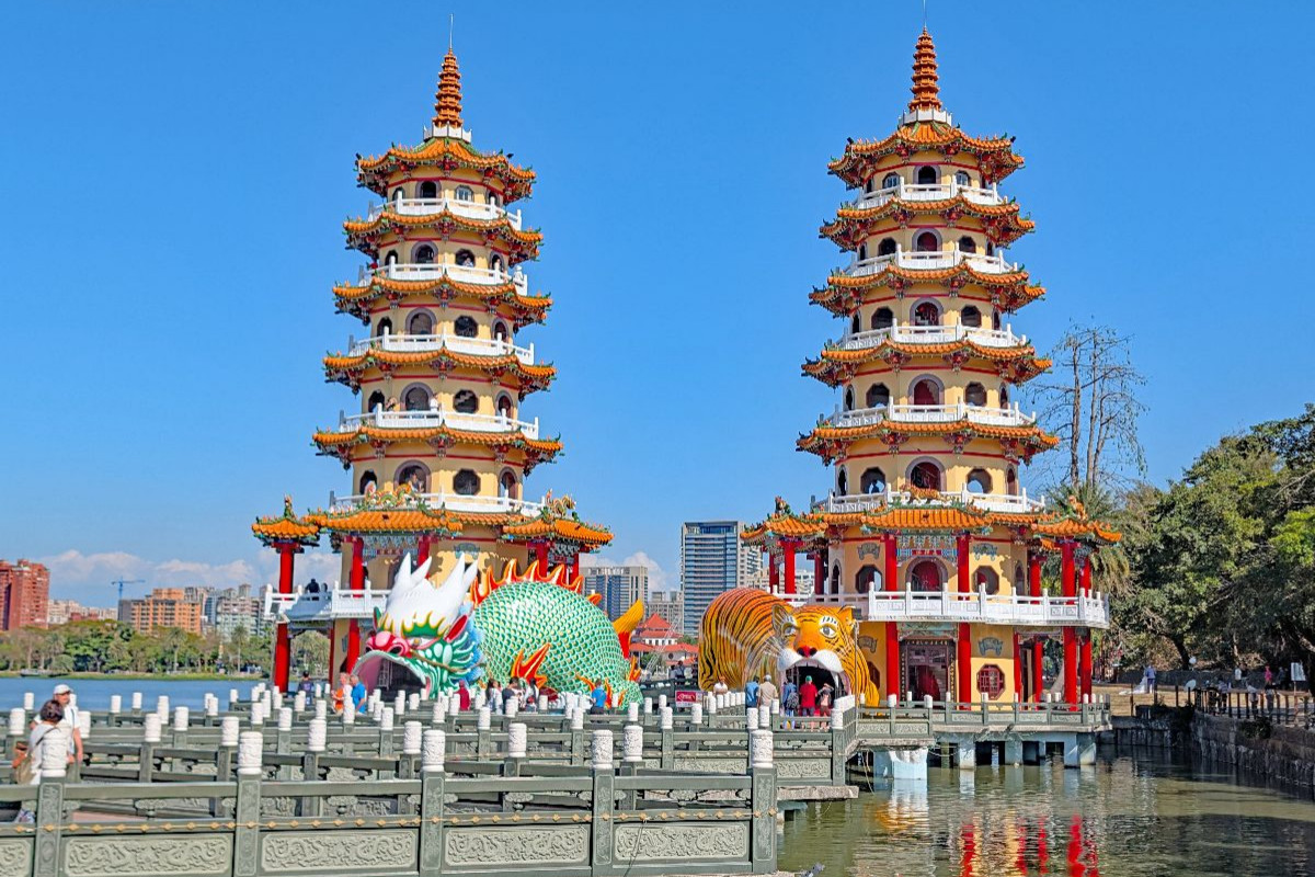 Tiger und Drache Pagoden