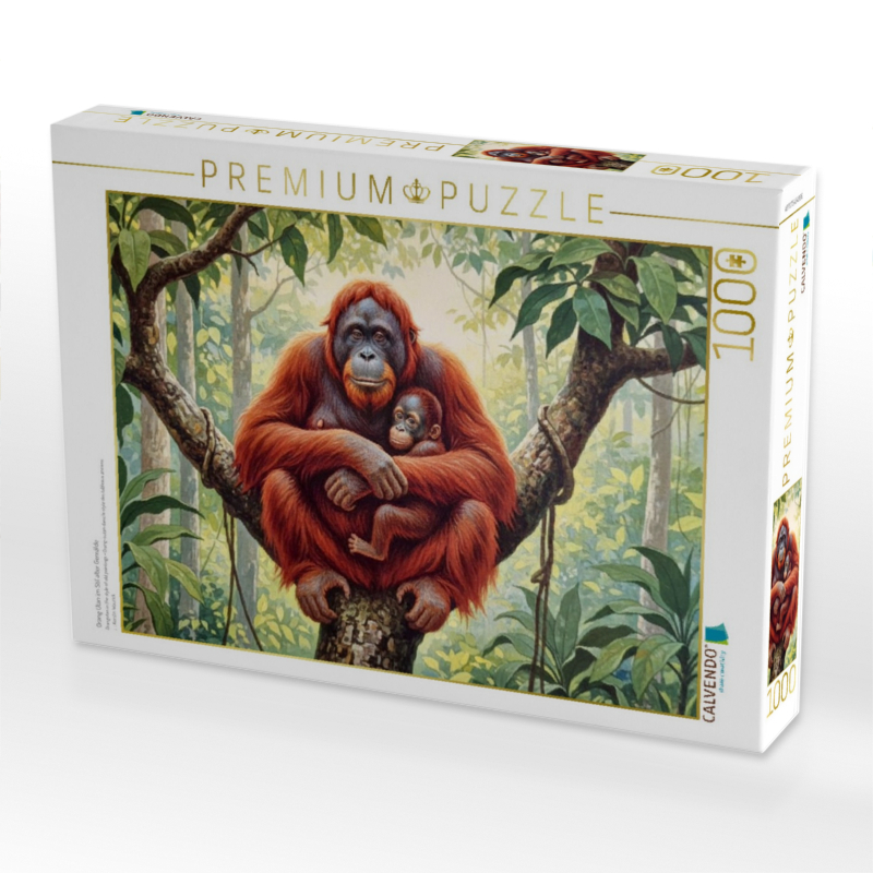 Orang Utan im Stil alter Gemälde