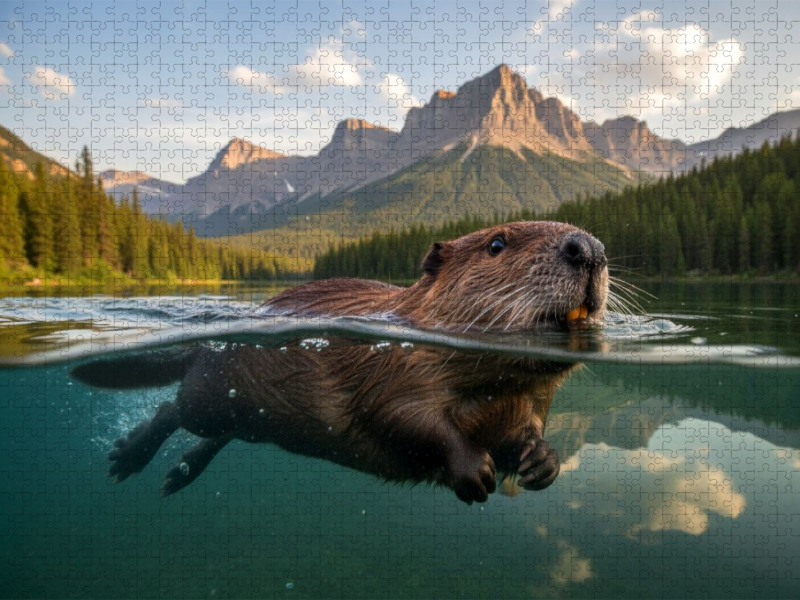 In schönsten Gewässern zu Hause - Biber in Bergsee