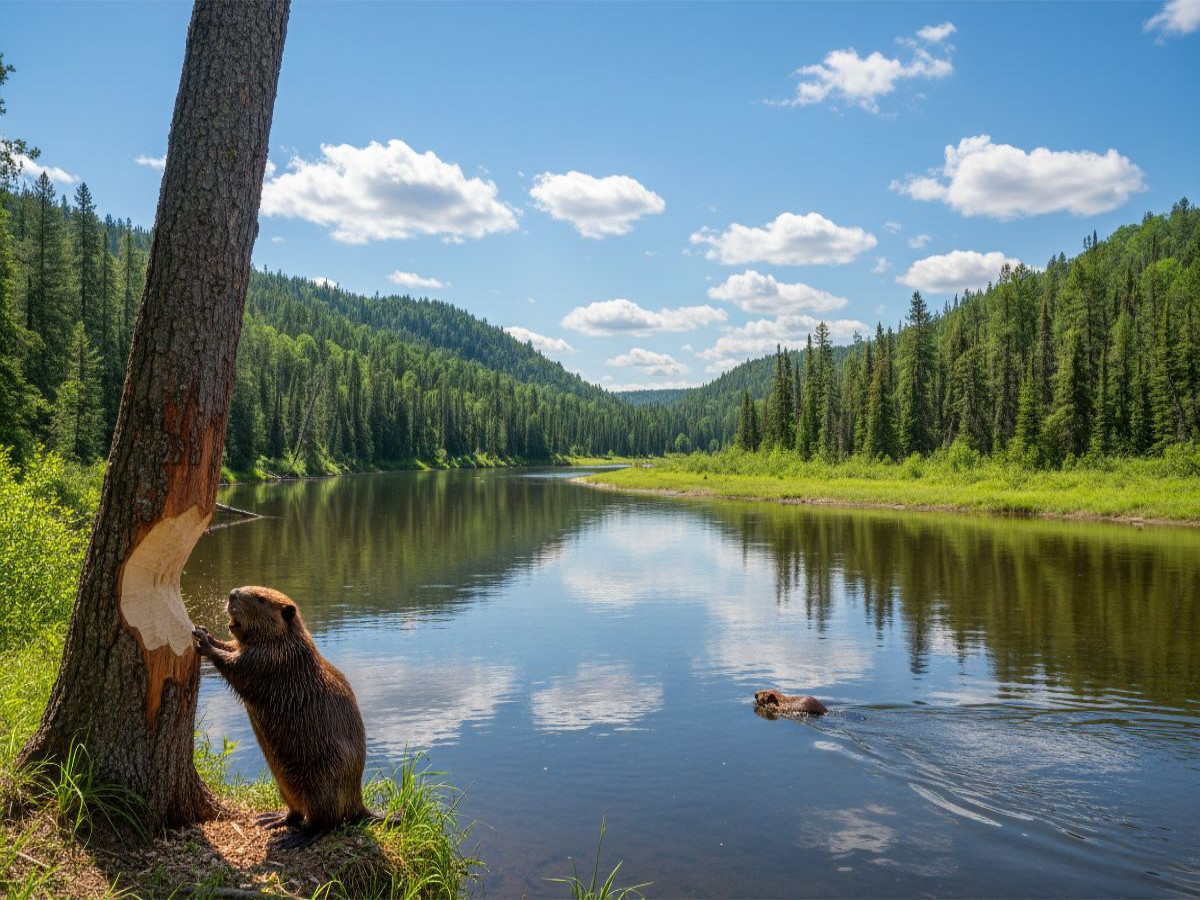 Stille Seen und viel Arbeit - Biber in ihrem Lebensraum