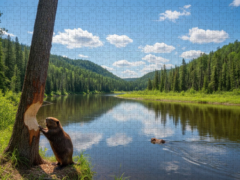 Stille Seen und viel Arbeit - Biber in ihrem Lebensraum