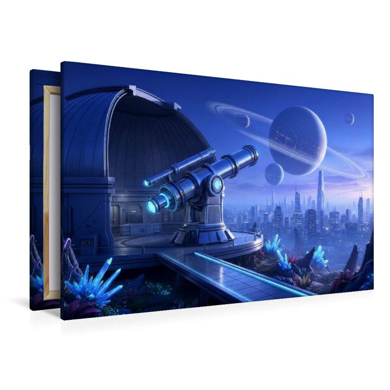 Ein Science Fiction Observatorium auf einem fremden Planeten