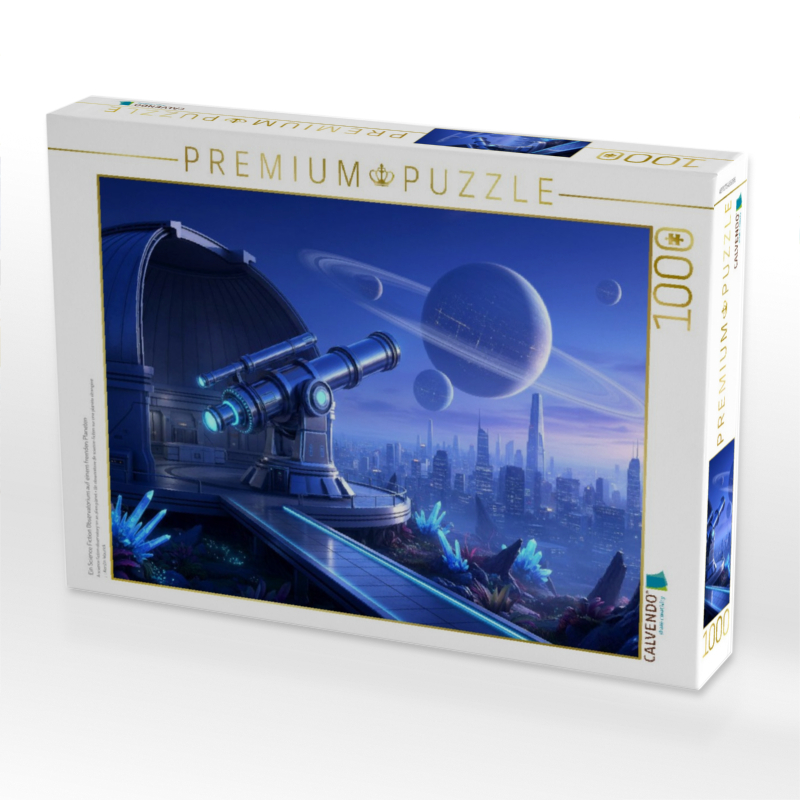 Ein Science Fiction Observatorium auf einem fremden Planeten