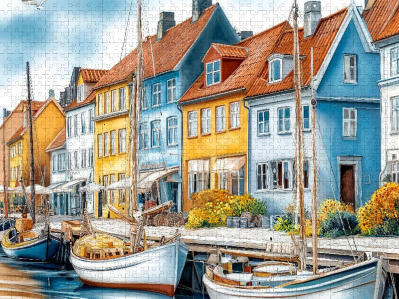 Eine idyllische Promenade am Wasser